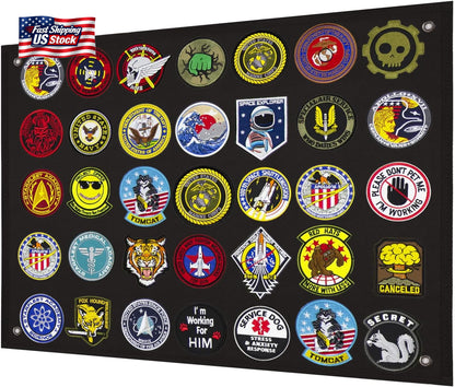 Military Morale Patch Display Panel Tactical Hook & Loop Patch Holder Board