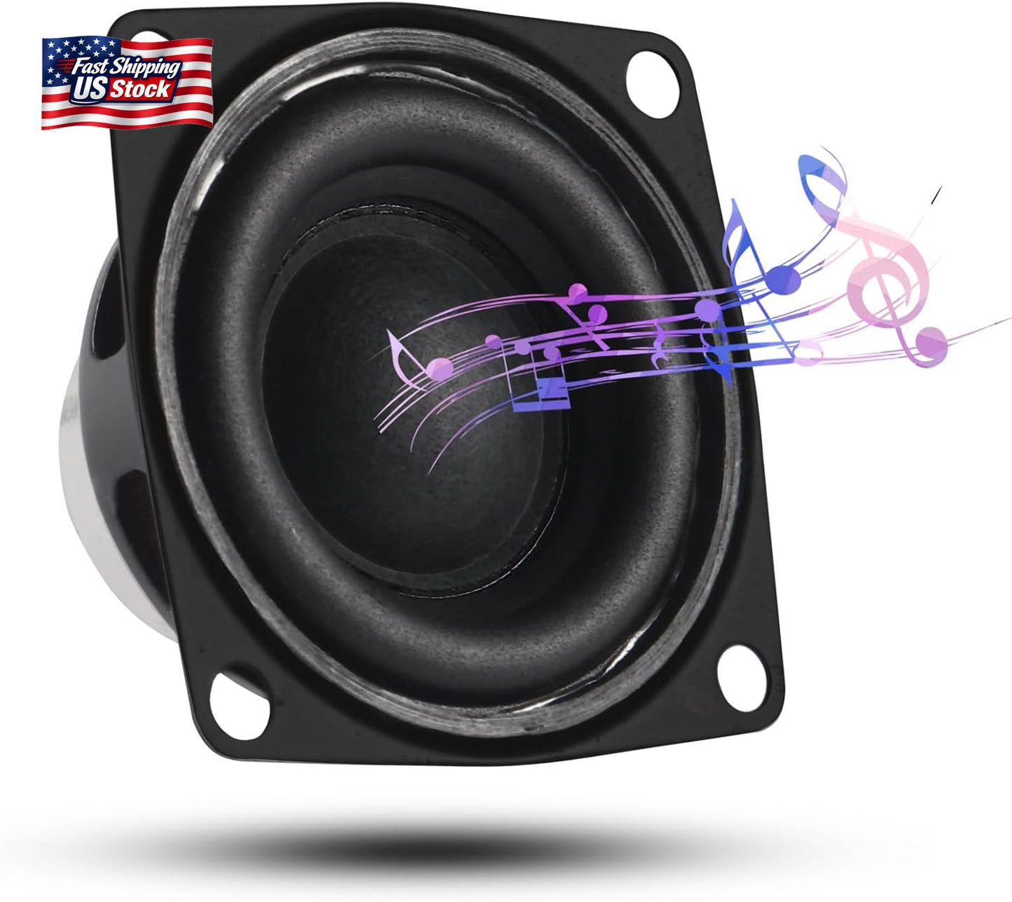 2 Inch Full Range Speakers 4 Ohm 10W (2 Pack) – Mini Audio Stereo Speakers for D