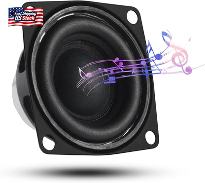 2 Inch Full Range Speakers 4 Ohm 10W (2 Pack) – Mini Audio Stereo Speakers for D