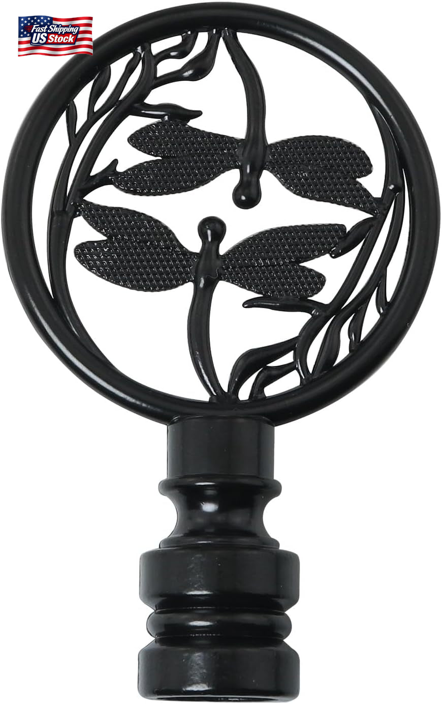 Double Dragonflies Lamp Finials Lamp Finial Cap Knob Dragonfly Design Lamp Decor