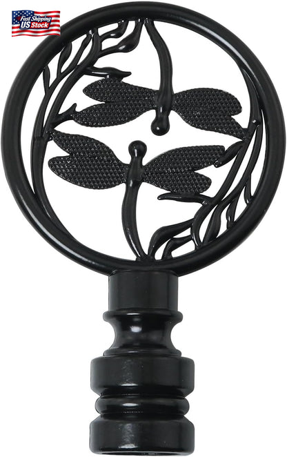 Double Dragonflies Lamp Finials Lamp Finial Cap Knob Dragonfly Design Lamp Decor