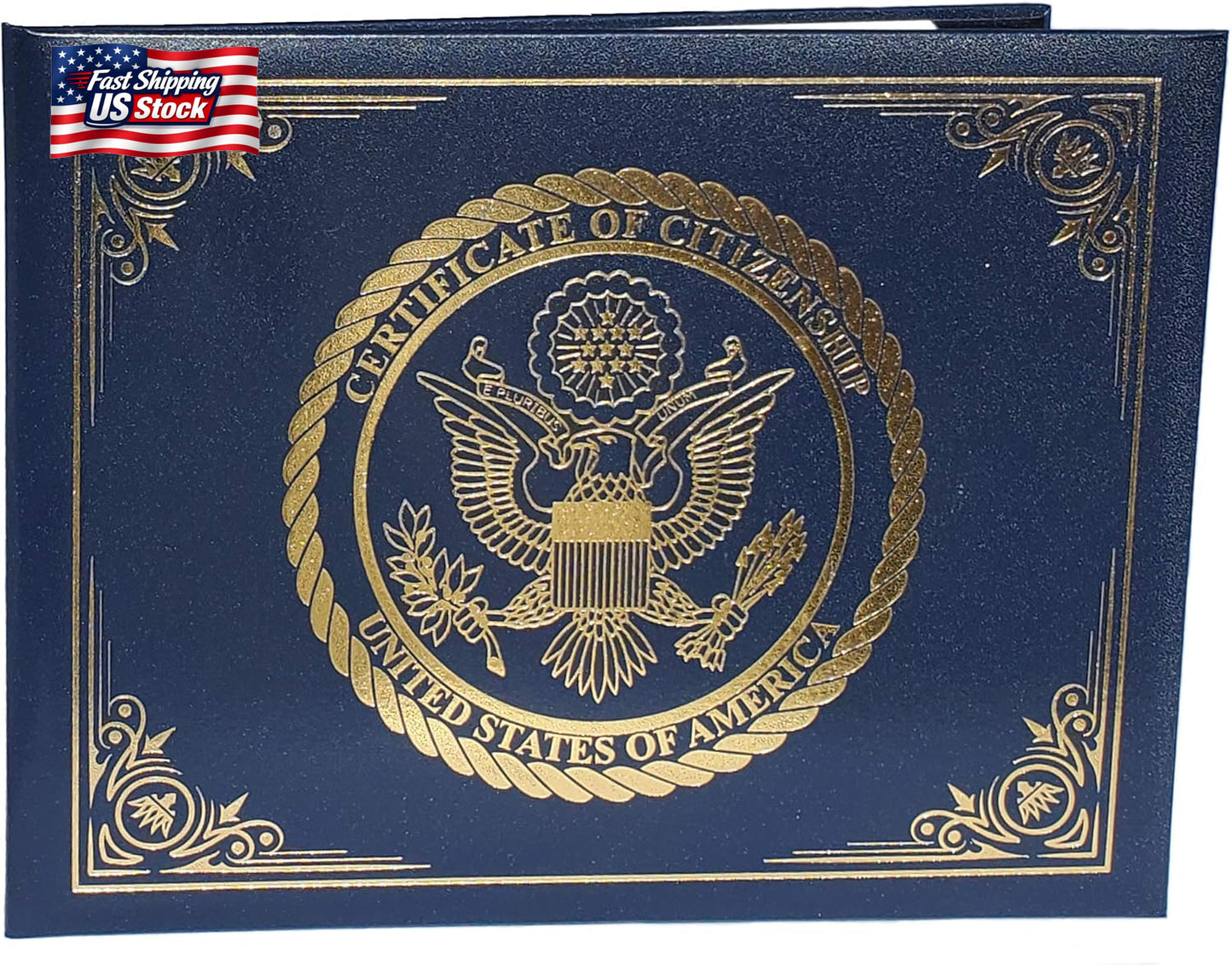 US Naturalization and Citizenship Certificate Holder. Gold American Eagle Certif
