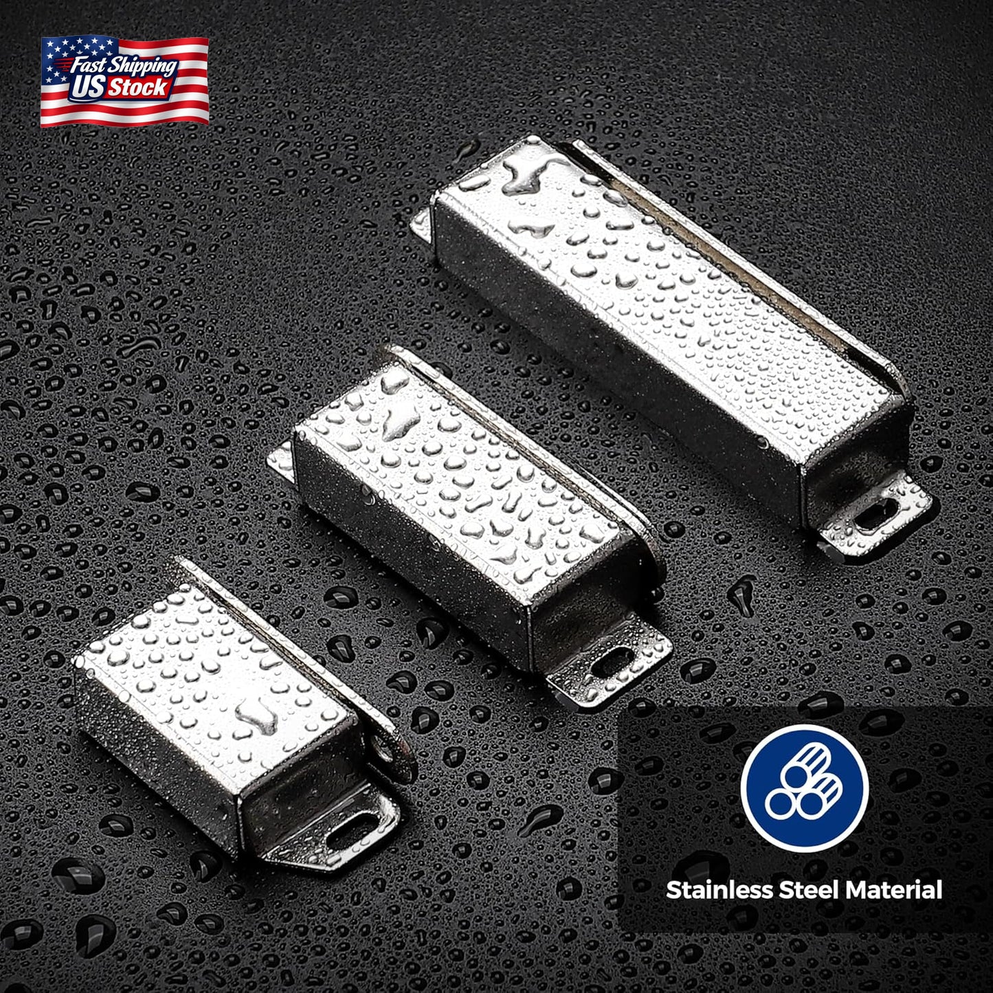 Ravinte 2 Pack Cabinet Magnets for Closure, 90Lbs Heavy Duty Concealed Magnetic