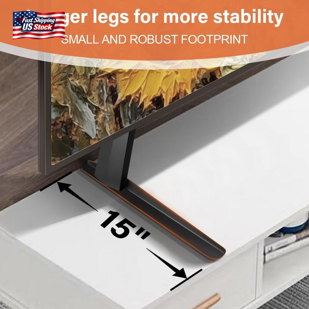 KKTONER Universal TV Stand Base TV for 27-65 Inch Flat Screen TV Metal Stand Leg