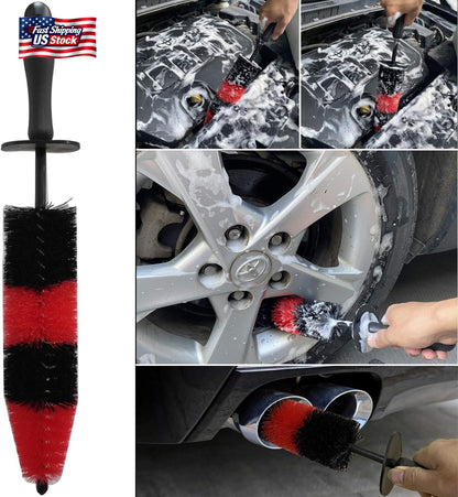 7PCS Car Wheel Tire Brush Detailing Kit Rim Cleaning Brushes Auto Wash Tool Set