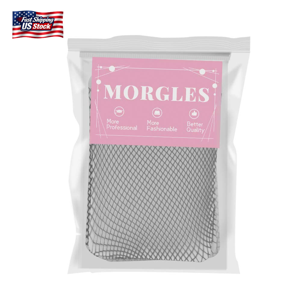 MORGLES 6PCS Wig Cap Non Slip, Black Mesh Net Wig Caps for Women Men, Weaving Ha