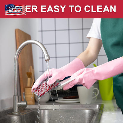 Cast Iron Scrubber Chainmail Cleaner 316L Stainless Steel Pan Pot Scrub Pad