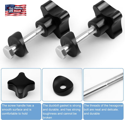 2 Sets Rollator Walker Replacement Knobs Universal Adjustment Handles Repair Par