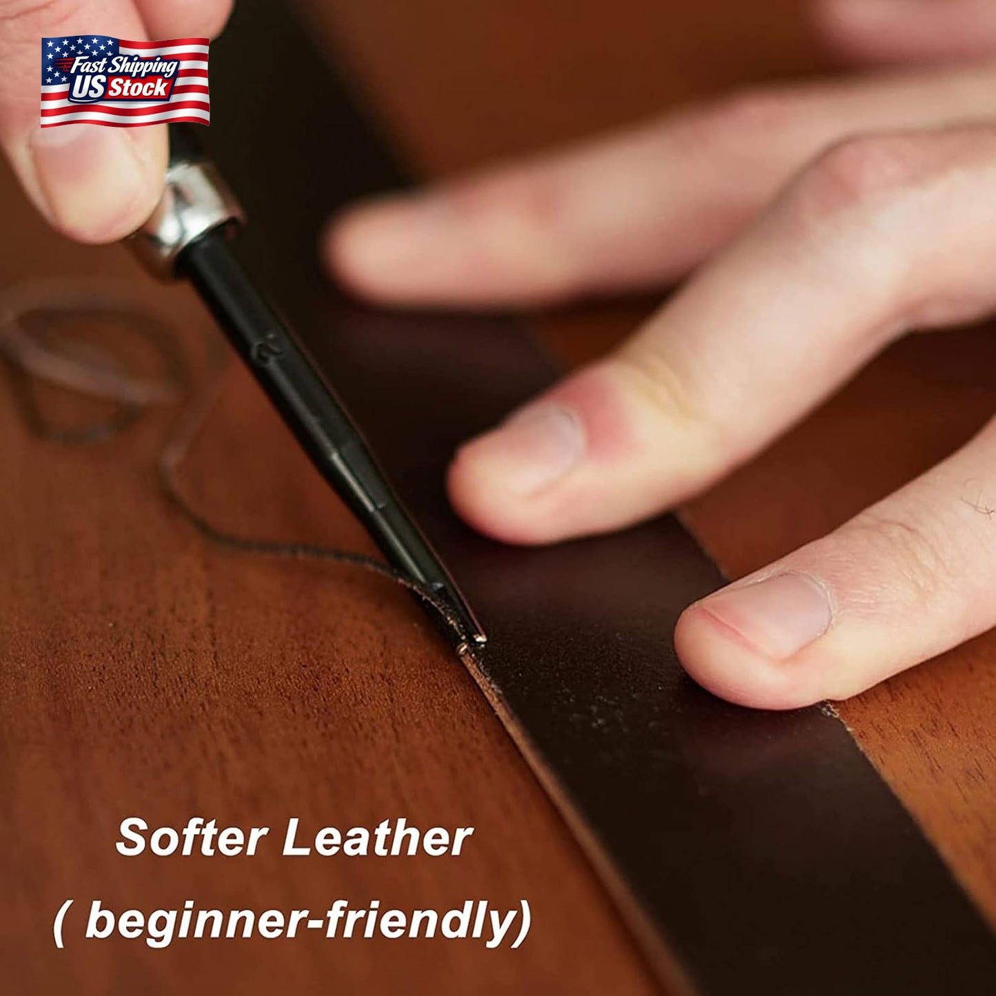 GORGECRAFT 79" Long 1/2" Wide Matte Brown Leather Strap 2Mm Thick Flat Leather L