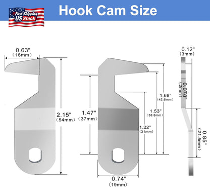 Toolbox Lock with Keys Keyed Alike Cabinet Cam Lock Replacement Truck Box Drawer