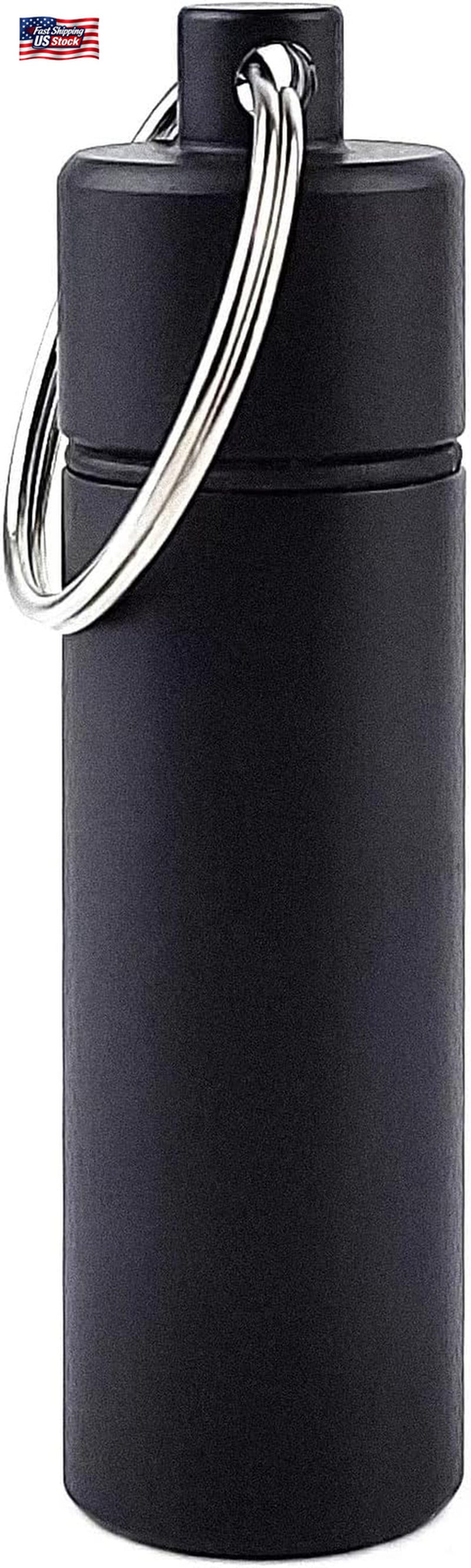 Small Pill Box Waterproof Keychain Pill Holder Portable Travel Pill Container Me