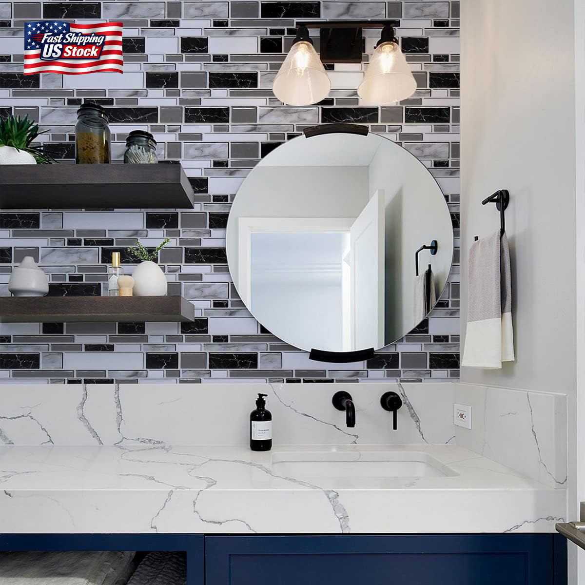 Livebor Peel and Stick Kitchen Wallpaper Backsplash Wall Paper for Kitchen 11.8I