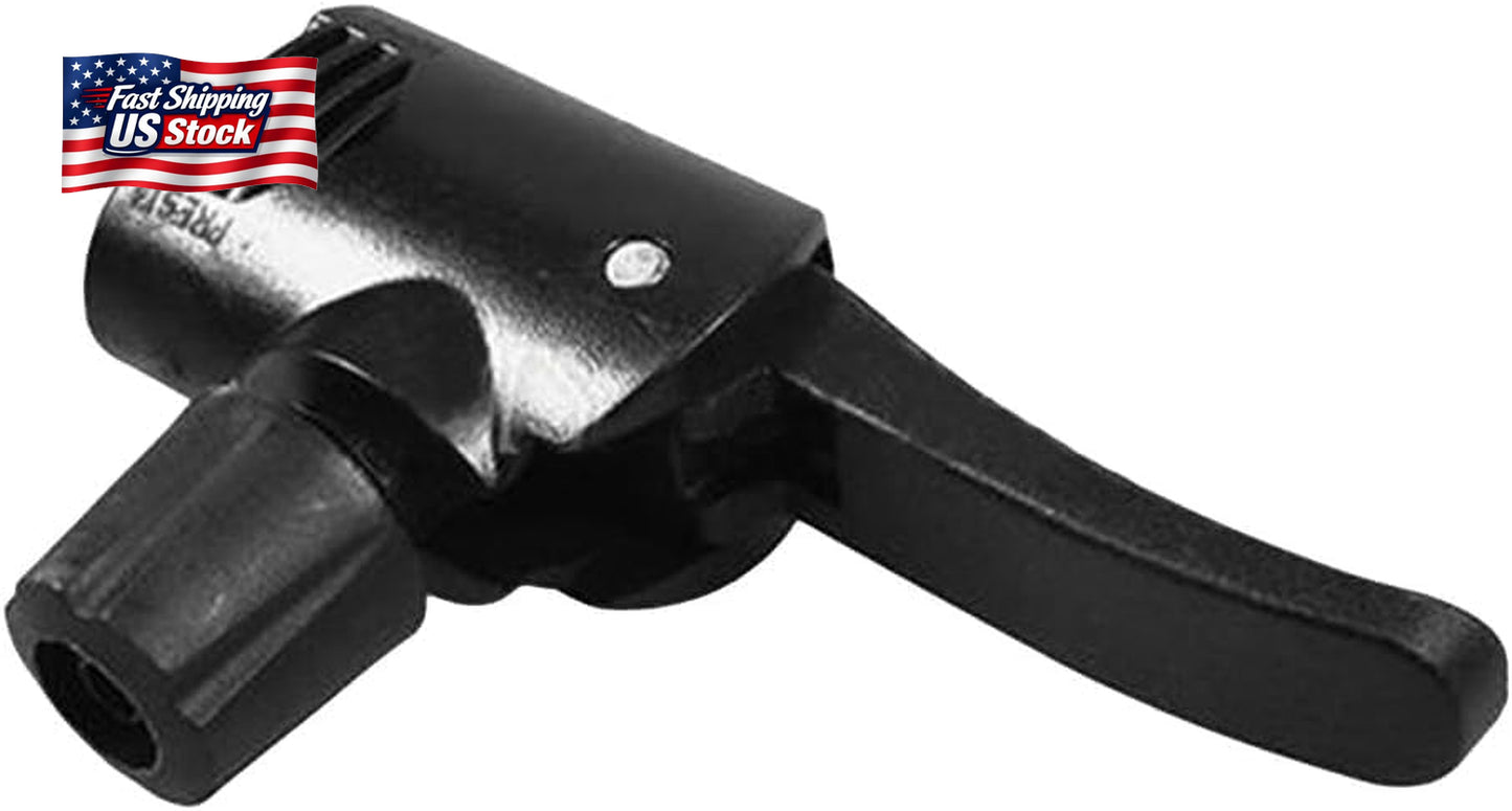 Black Pump Adapter Valve, 3 in 1 Replacement Dual Head Air Pump Adapter Valve Bi