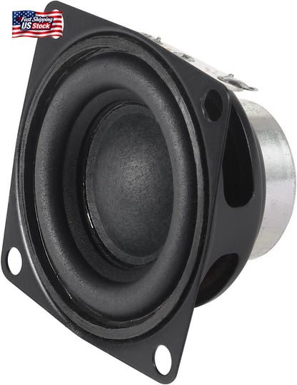 2 Inch Full Range Speakers 4 Ohm 10W (2 Pack) – Mini Audio Stereo Speakers for D