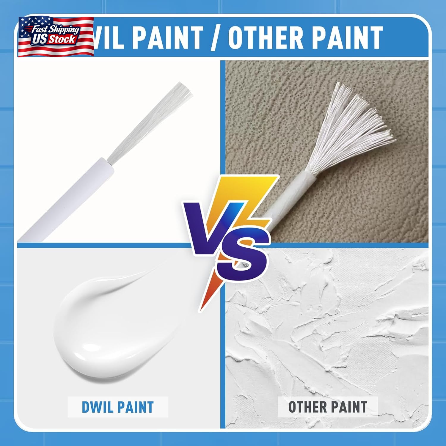 DWIL Tub and Tile Paint, White Touch up Paint for Porcelain, Scratches, Cracks A