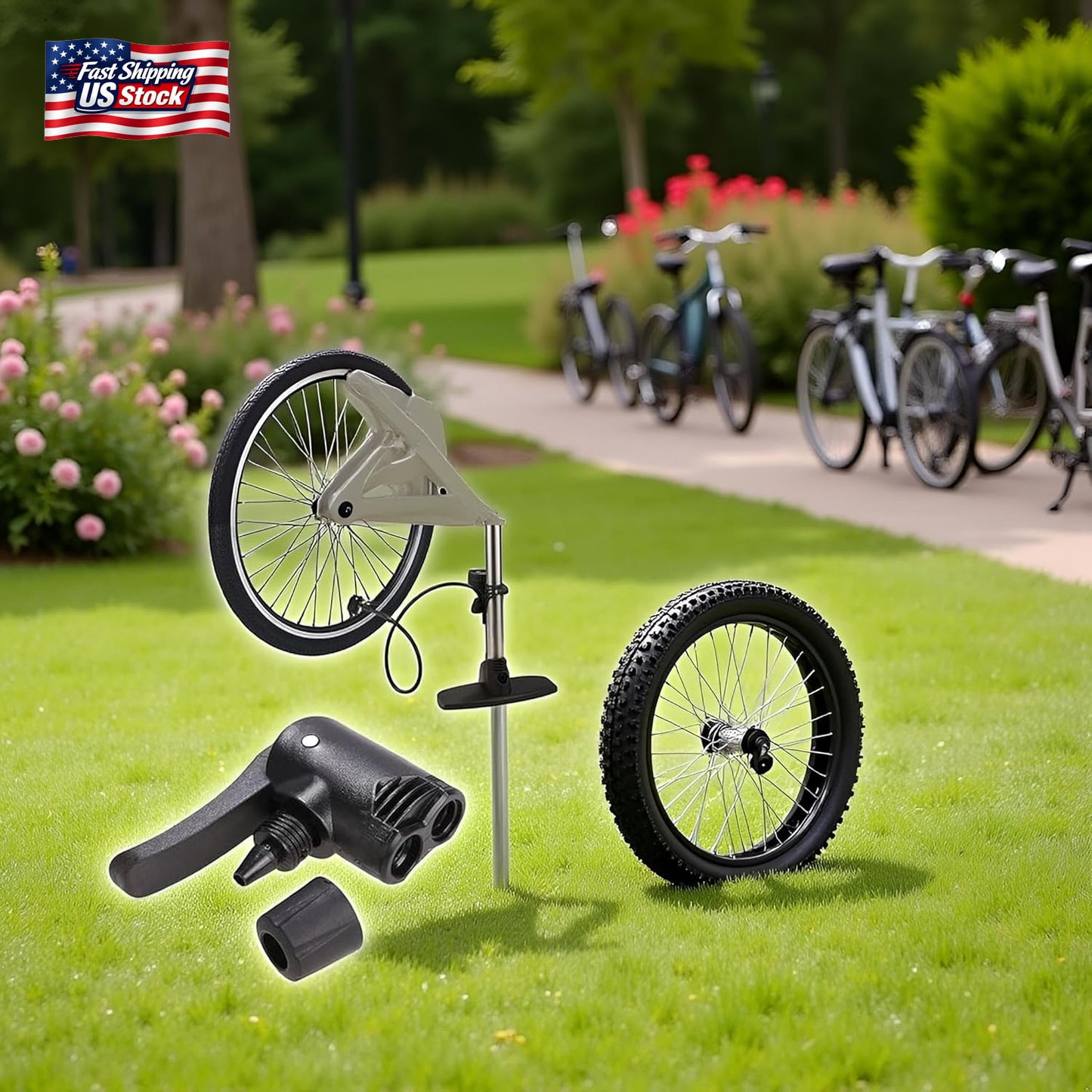 Black Pump Adapter Valve, 3 in 1 Replacement Dual Head Air Pump Adapter Valve Bi