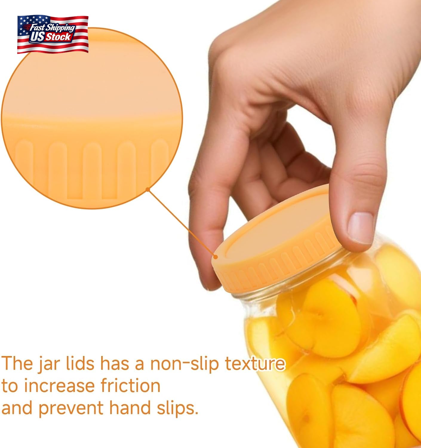 8PCS Wide Mouth Mason Jar Lids Reusable Plastic Storage Caps for Mason Jars
