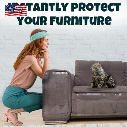 Fixzilla anti Cat Scratch Furniture Protector, 10-Pack Couch Protector from Cat