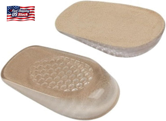 1 Pair Men Women Height Increase Heel Insole Shoe Lifting Cushion(Brown,3.5Cm)