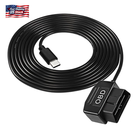 XMSJSIY OBD Power Cable for Dash Camera Type C OBD2 Power Cable Adapter Hardwire