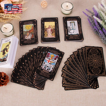 Tarot Cards for Beginners, Classic Tarot Deck with Meanings, Durable Cards With