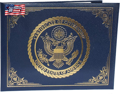 US Naturalization and Citizenship Certificate Holder. Gold American Eagle Certif