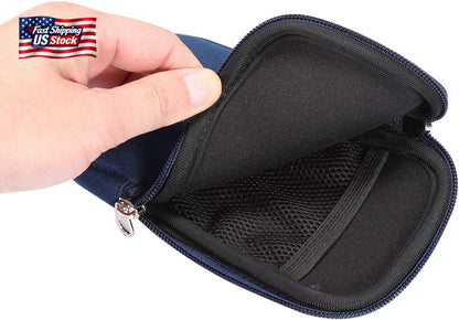 Neoprene Shock Absorbing Proof Pouch Cell Phone Sleeve Case Zipper Neck Strap Fo