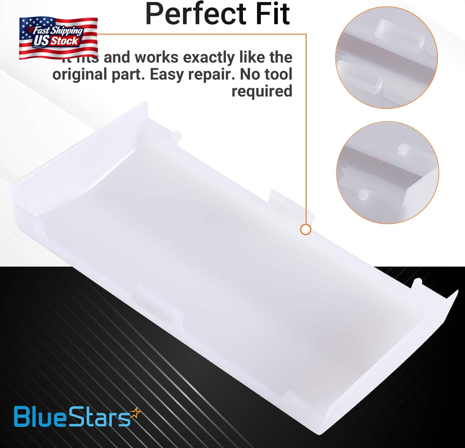 Bluestars 89108000 Bathroom Vent Fan Light Lens Cover – Fits Broan & Nutone 763R