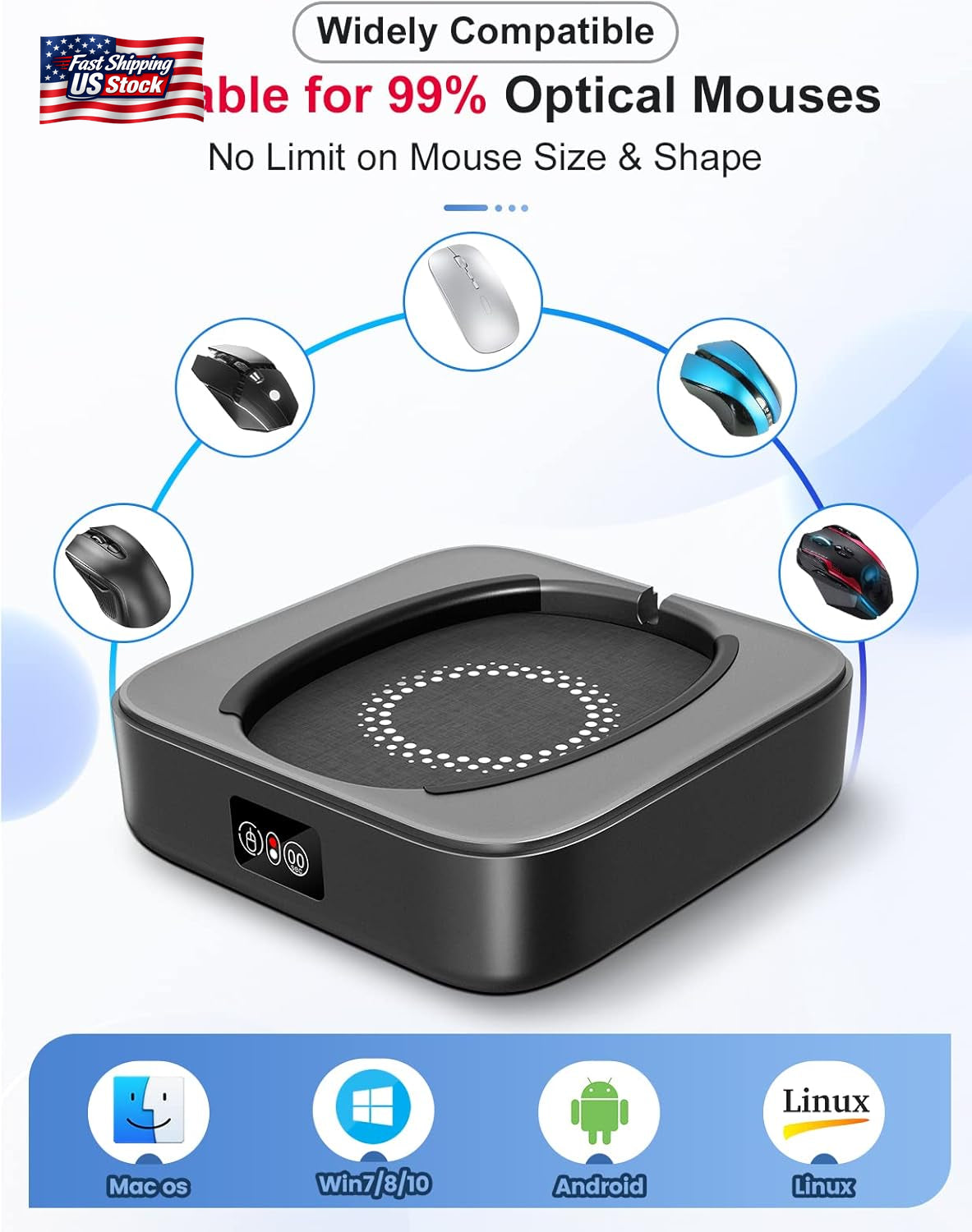 Meatanty Mouse Mover Undetectable, Super-Silent Mouse Jiggler Device Move Random