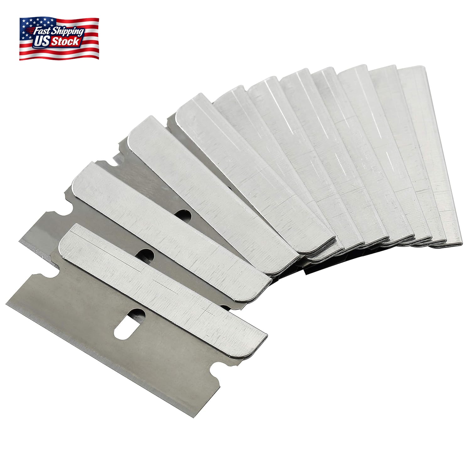 50PCS Razor Scraper Blades Single Edge Box Cutter Paint Scraper Utility Blades