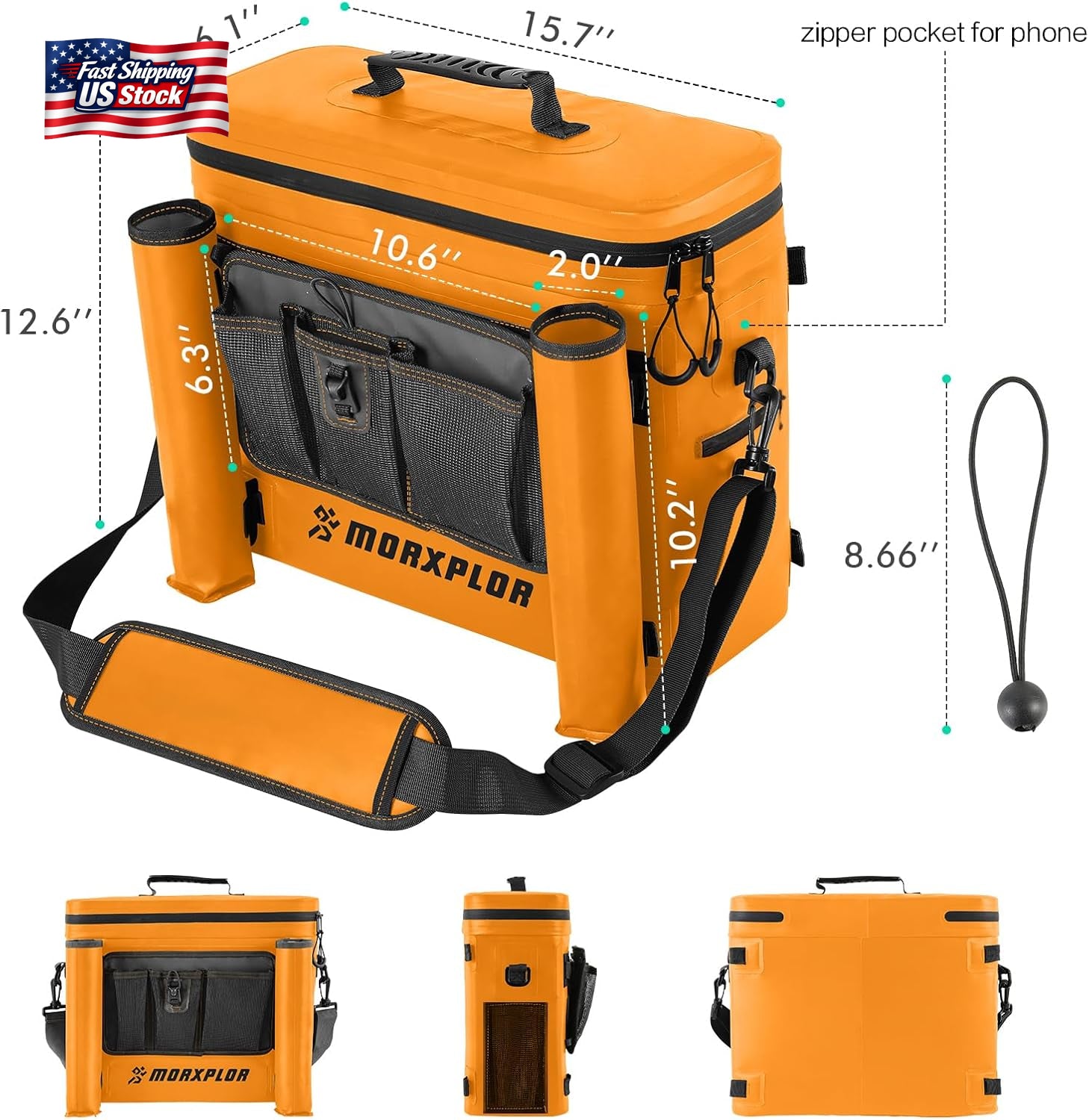 Kayak Cooler Bag Waterproof Seat Back Cooler Fishing Camping Ice Storage Bag