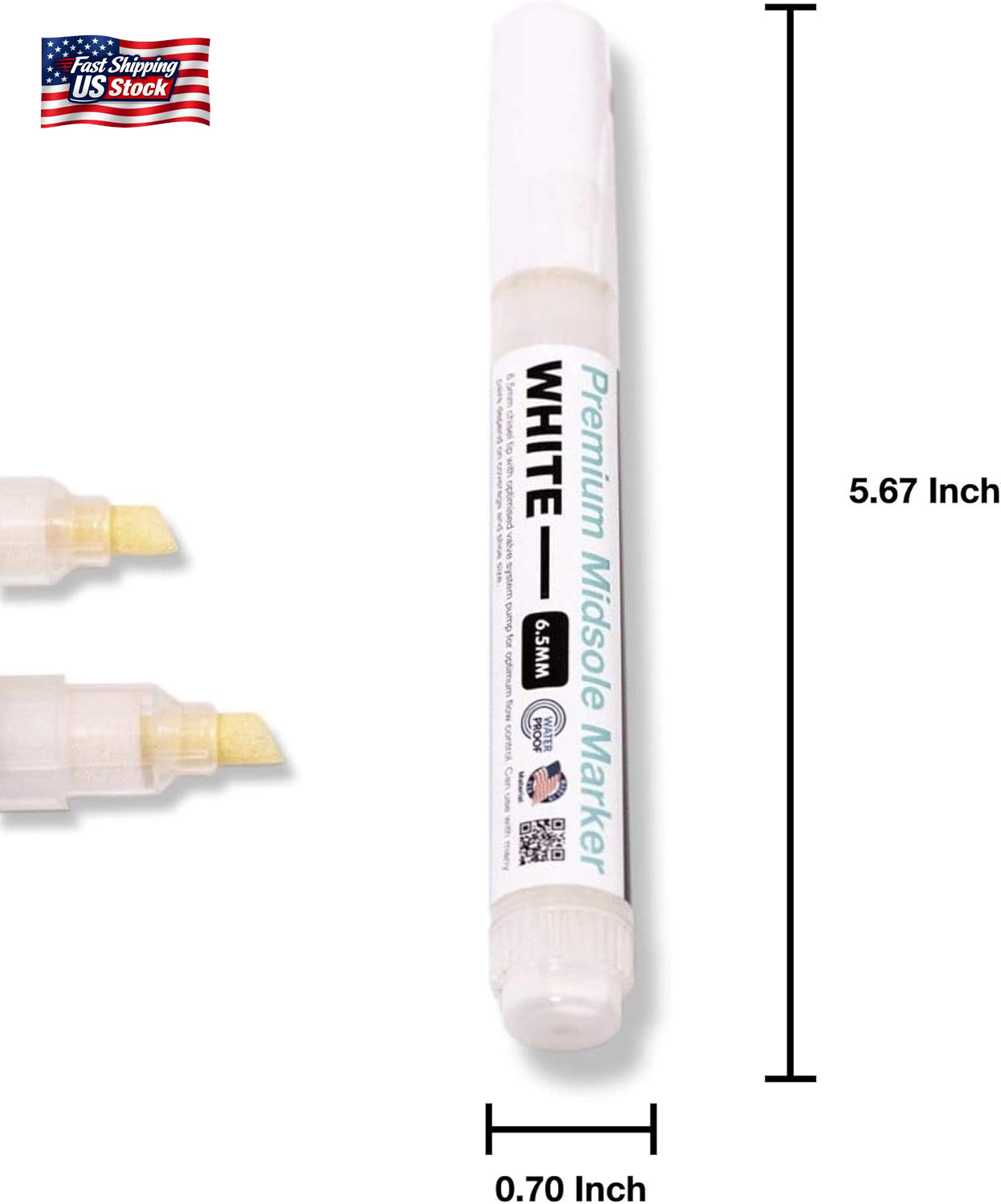Wilkins Premium Midsole Marker for Customization Paint on Leather, Suede, Fabric