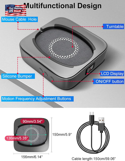 Meatanty Mouse Mover Undetectable, Super-Silent Mouse Jiggler Device Move Random