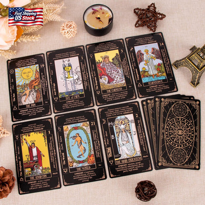 Tarot Cards for Beginners, Classic Tarot Deck with Meanings, Durable Cards With