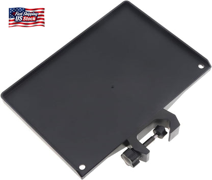 RTNLIT Microphone Stand Tray, Clamp on Firm Rack Tray Holder with 4.5 Pound Weig