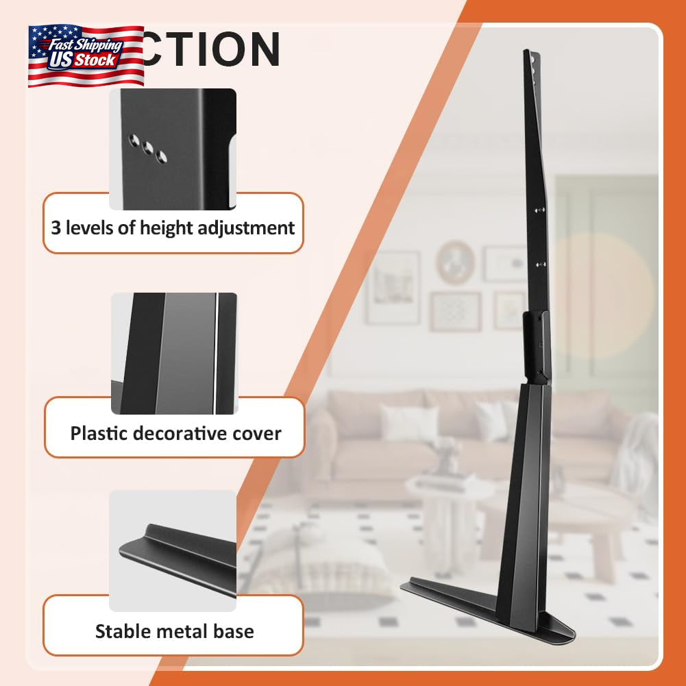 KKTONER Universal TV Stand Base TV for 27-65 Inch Flat Screen TV Metal Stand Leg