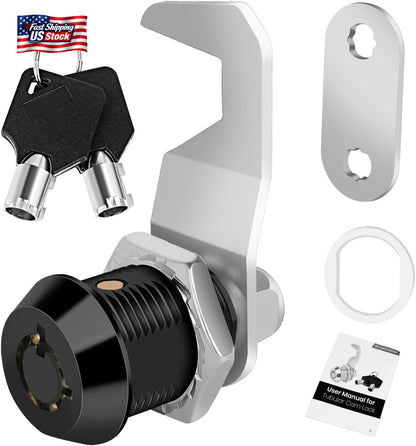 Toolbox Lock with Keys Keyed Alike Cabinet Cam Lock Replacement Truck Box Drawer