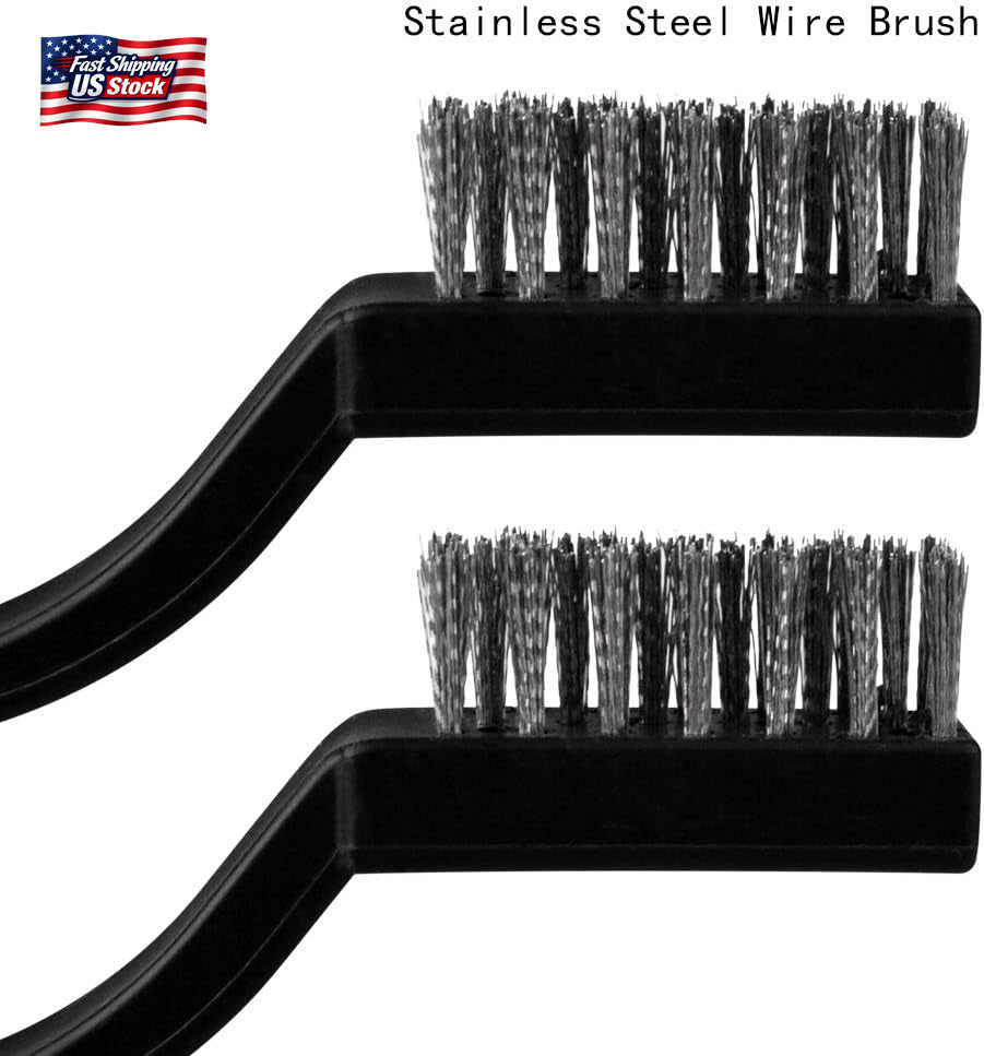 15PCS Stainless Steel Wire Brush Set Rust Removal Welding Cleaning Brushes