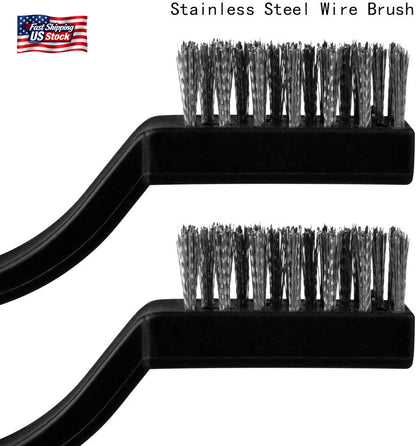 15PCS Stainless Steel Wire Brush Set Rust Removal Welding Cleaning Brushes