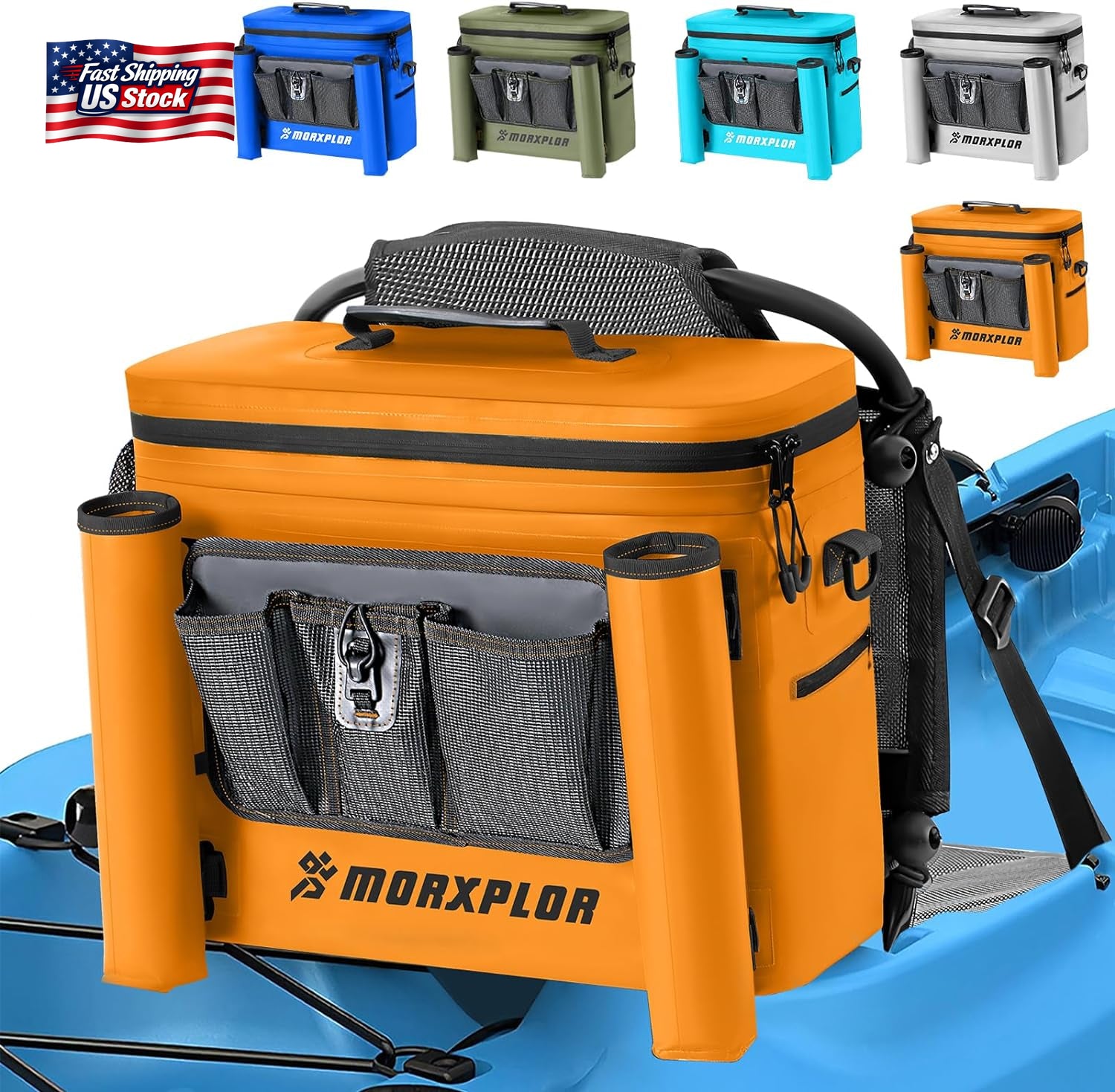 Kayak Cooler Bag Waterproof Seat Back Cooler Fishing Camping Ice Storage Bag