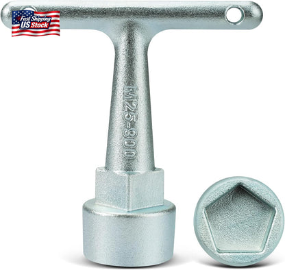 Water Meter Wrench for Pentagon Socket, Curb Stop Wrench, Water Valve Shut off T