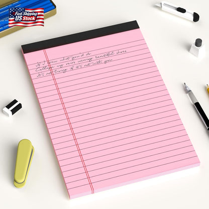 AILZFEI 12Pcs Small Legal Pads 5X8 Colored Note Pads Paper College Ruled Notepad