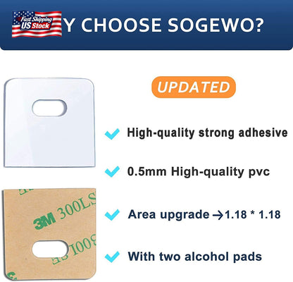 SOGEWO (30 Set/ 60 Pieces) Clear Vertical Blind Repair Tabs, Vertical Blind Repa