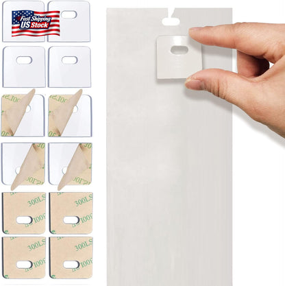 SOGEWO (30 Set/ 60 Pieces) Clear Vertical Blind Repair Tabs, Vertical Blind Repa