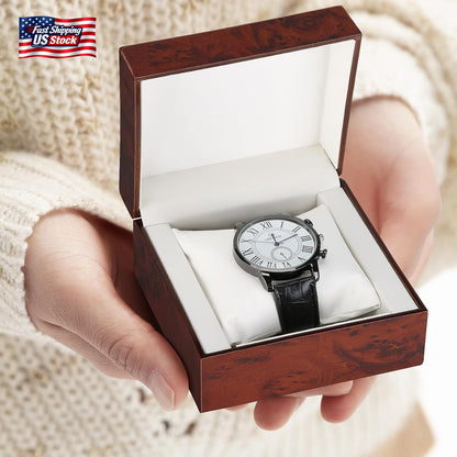 Wooden Single Watch Gift Box with Pillow, Wood Wristwatch Wrist Watch Case Stora