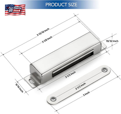 Ravinte 2 Pack Cabinet Magnets for Closure, 90Lbs Heavy Duty Concealed Magnetic