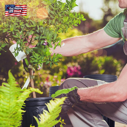 60 Pack 1 Gallon Nursery Pots Plastic Plant Containers Seed Starter Garden Pots