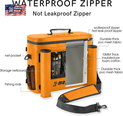Kayak Cooler Bag Waterproof Seat Back Cooler Fishing Camping Ice Storage Bag