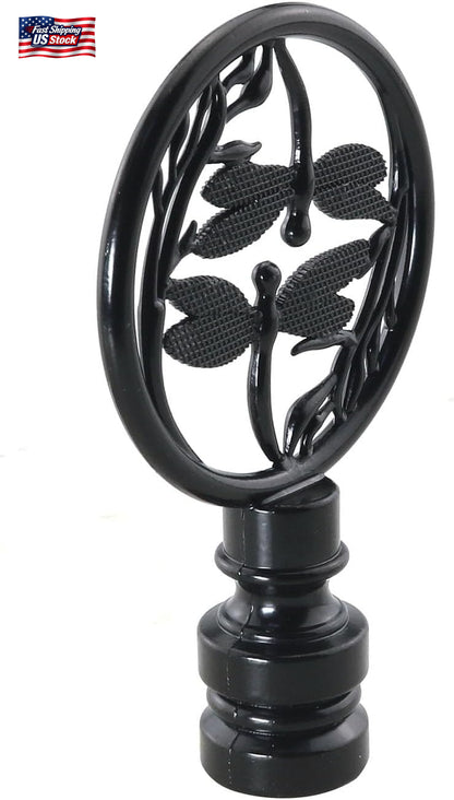 Double Dragonflies Lamp Finials Lamp Finial Cap Knob Dragonfly Design Lamp Decor