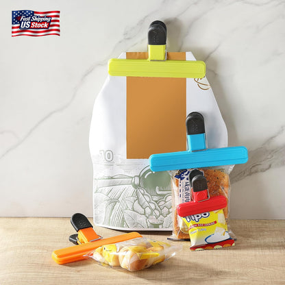 8PCS Chip Bag Clips, HIA Stylish Wide Open Bag Clips for Food Storage, Heavy Sea